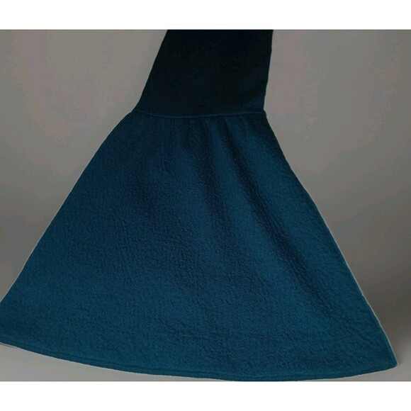 Ann Taylor Blue Green Long-Sleeve Blouse Sz Small Bell-Sleeve Career Business - Picture 3 of 7